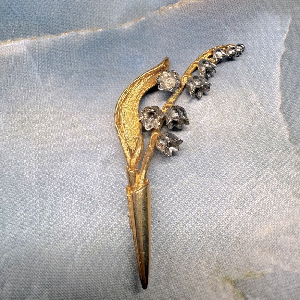Vintage MFA Museum Of Fine Arts Lily of the Valley Brooch